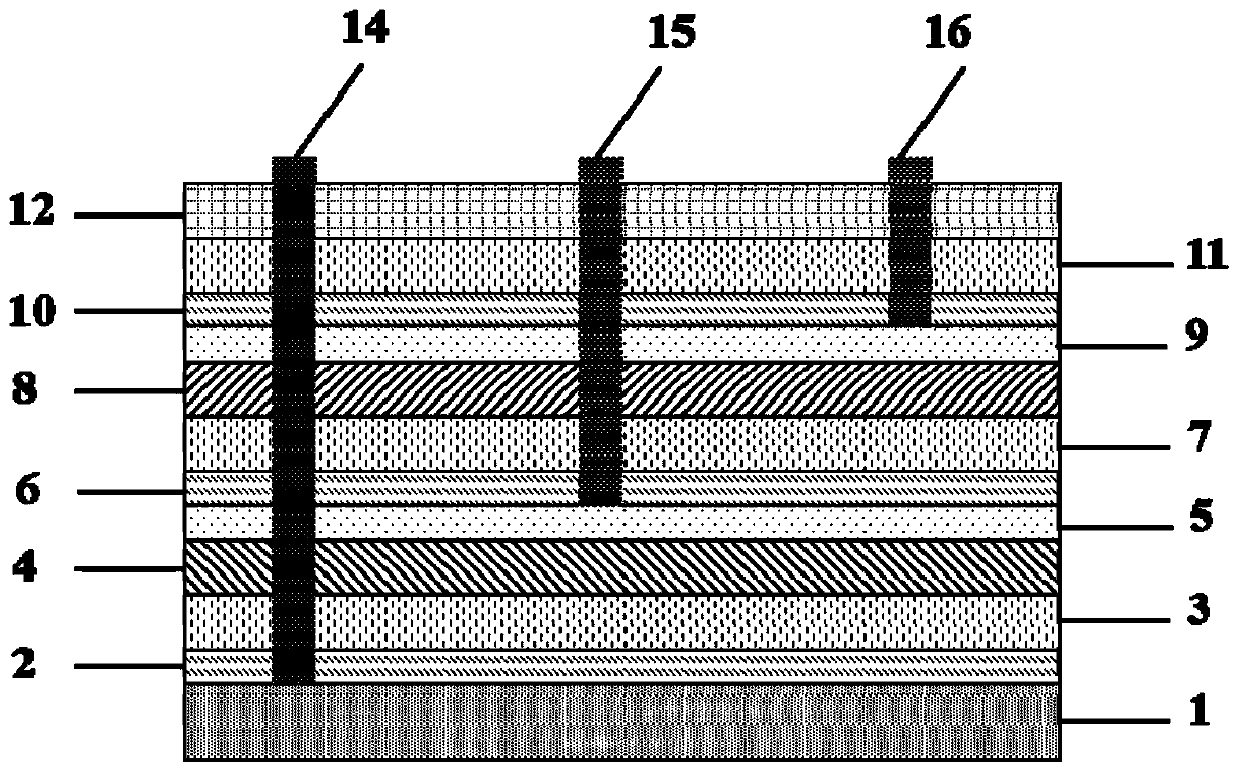 Inverted Micro LED full-color quantum dot chip and preparation method and application thereof