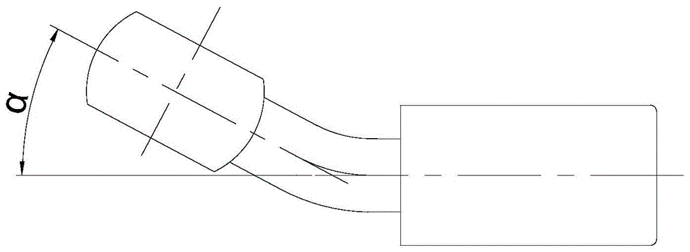 Completely chip-free spherical integral hydraulic hose metal joint structure and its production process