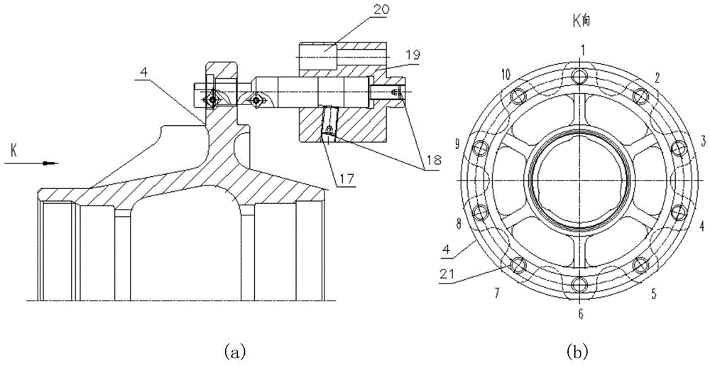 A device and method for front and back chamfering processing of porous parts