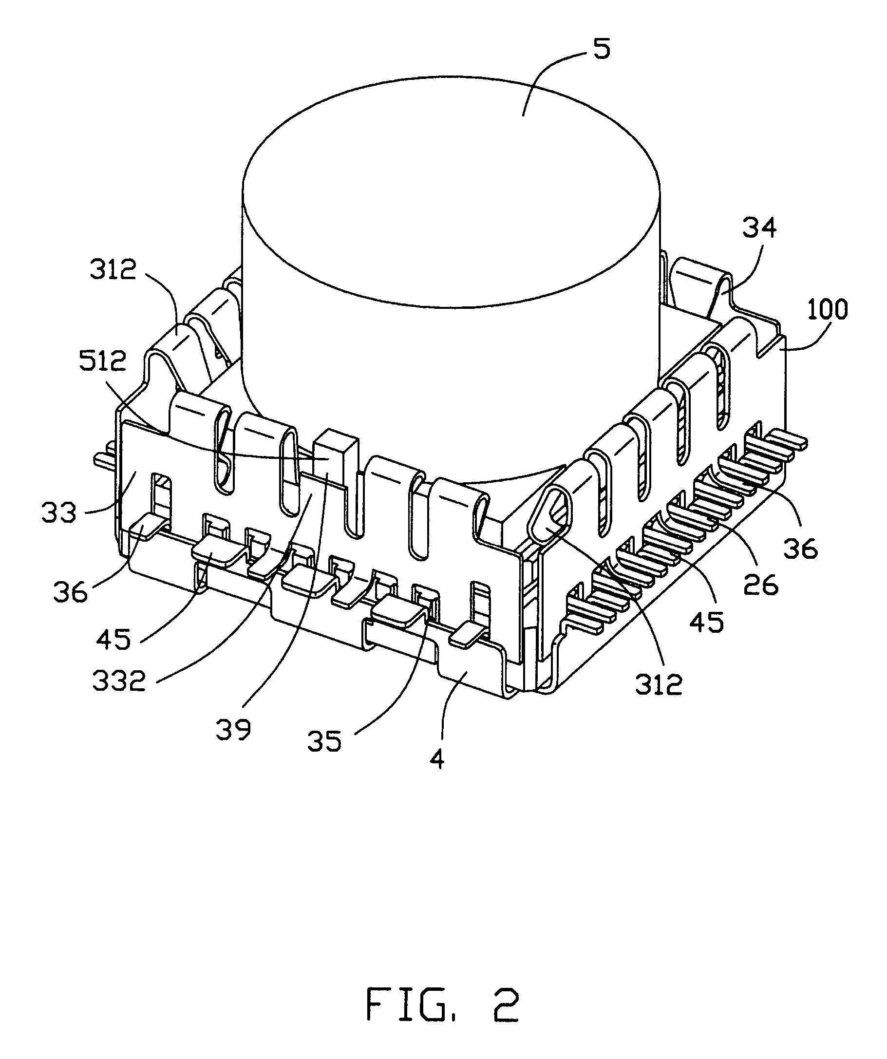 Shielded electrical connector with improved insulative housing