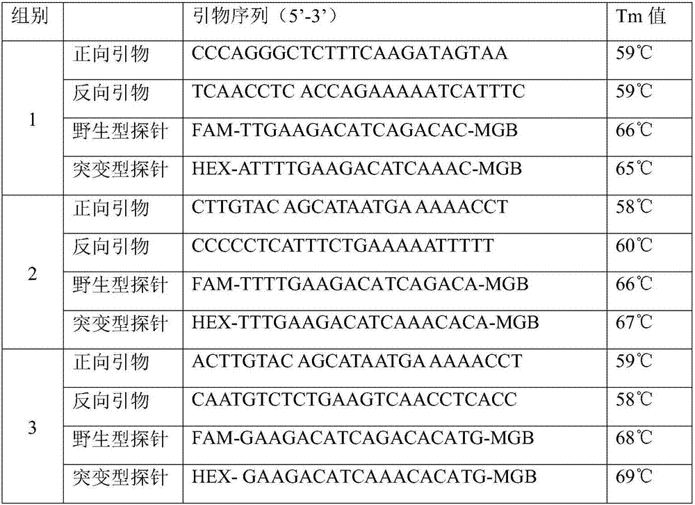 Primer set for detecting genotype of rs2066853 site and detection kit and application thereof
