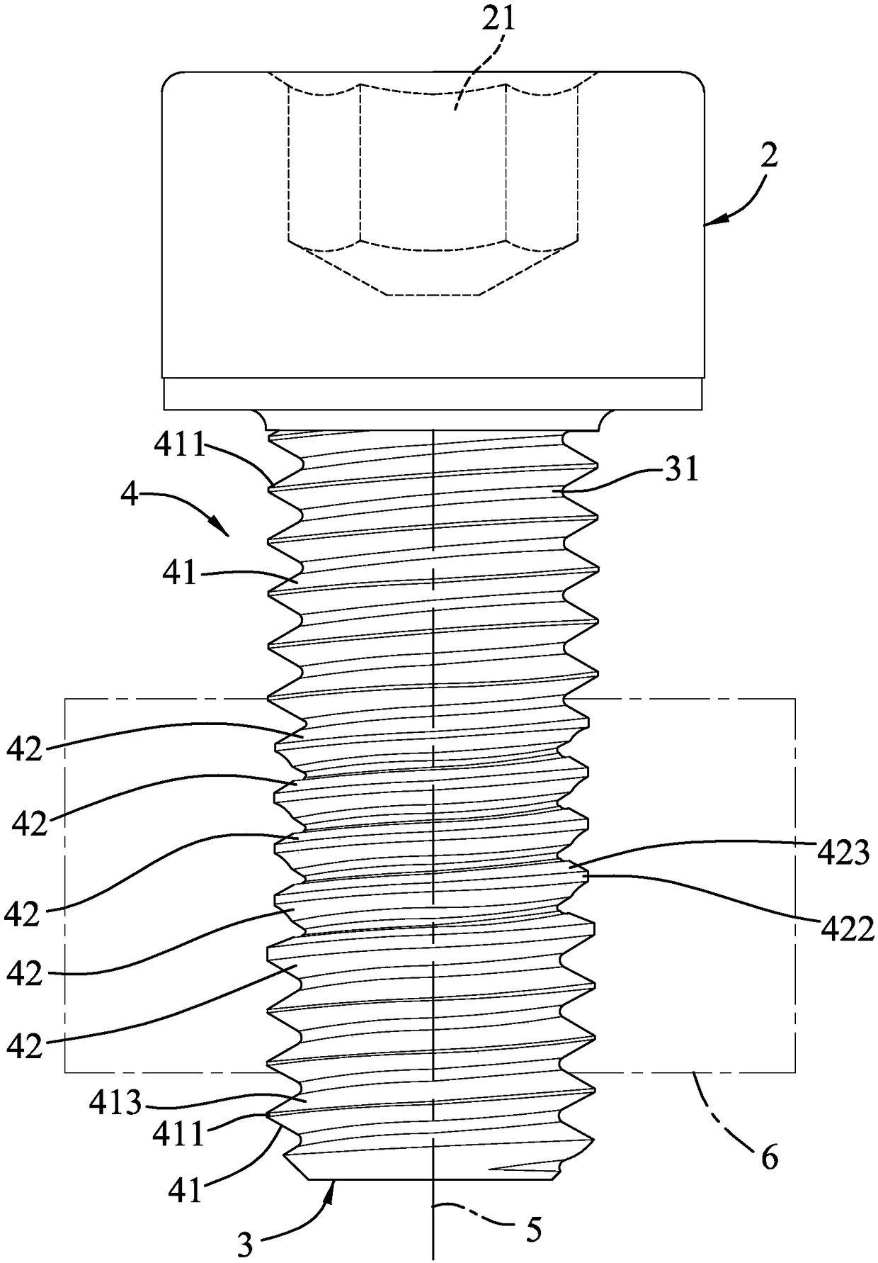 Anti-loose screw