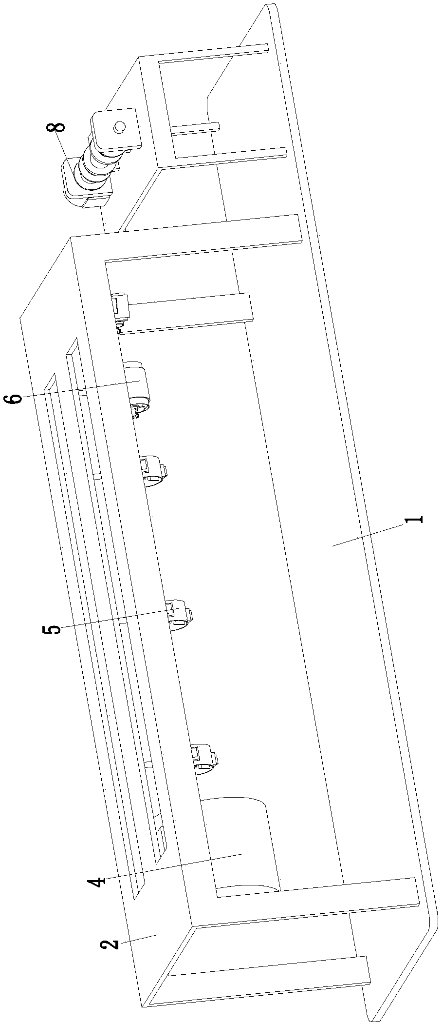 High-efficiency stripping device for insulator of electric power communication cable conductor