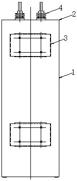 Installation climbing piece for direct-current supporting capacitor