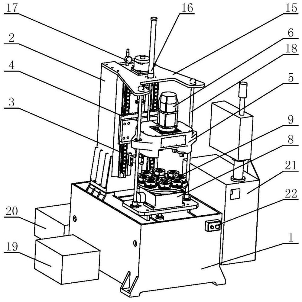 High-speed numerical control honing and reaming machine tool and high-precision hole machining method