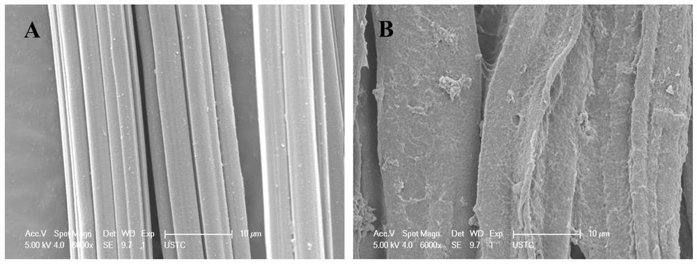 A kind of preparation method of free radical grafting regenerated cellulose yarn