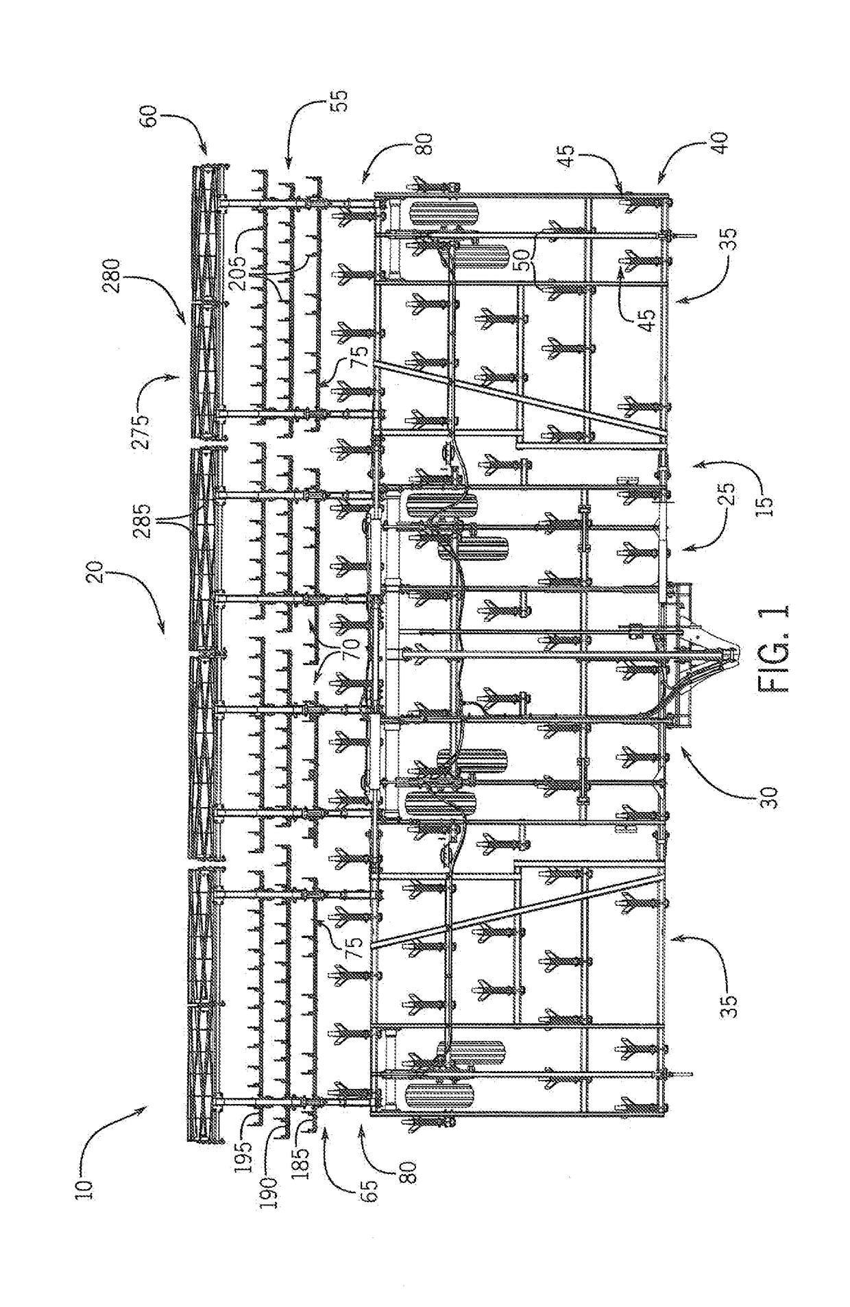 Agricultural Tillage Implement With Soil Finishing System Having Multiple Bar Harrow And Hydraulic Down Pressure For Finishing Tool