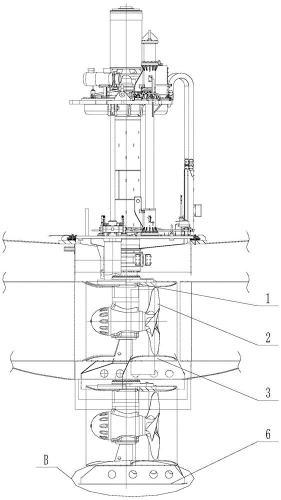 Bottom sealing plate of telescopic side thrust device