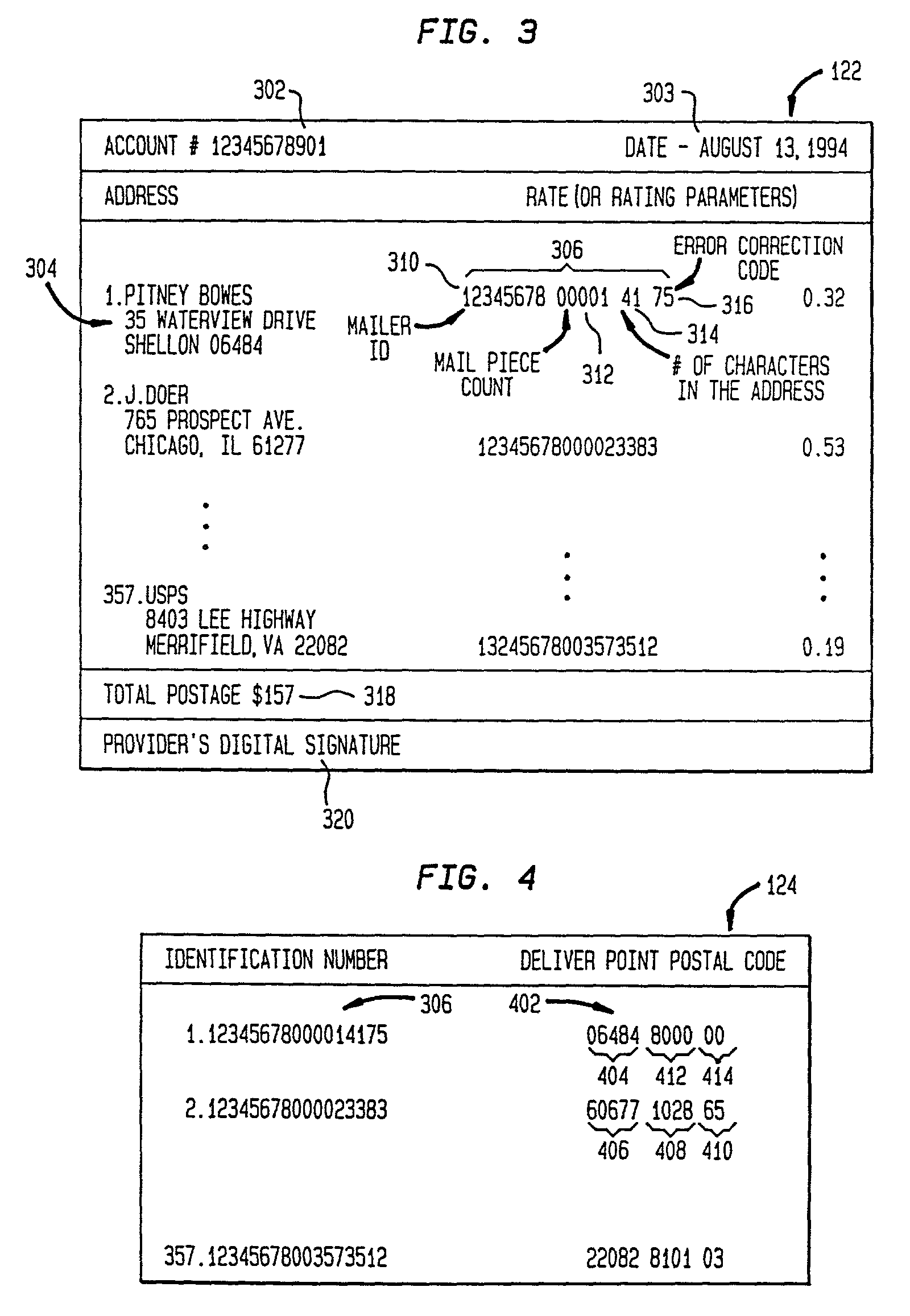 Mail processing system with unique mailpiece authorization assigned in advance of mailpieces entering carrier service mail processing stream
