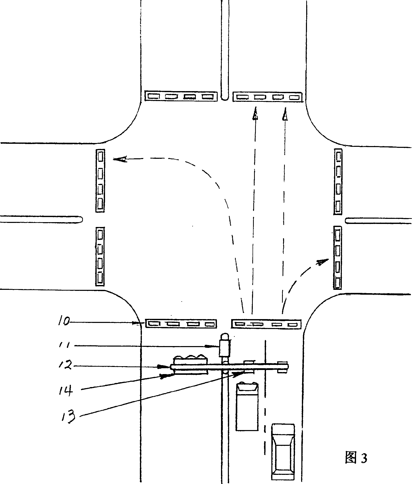 Traffic controlling system with microwave communicating apparatus