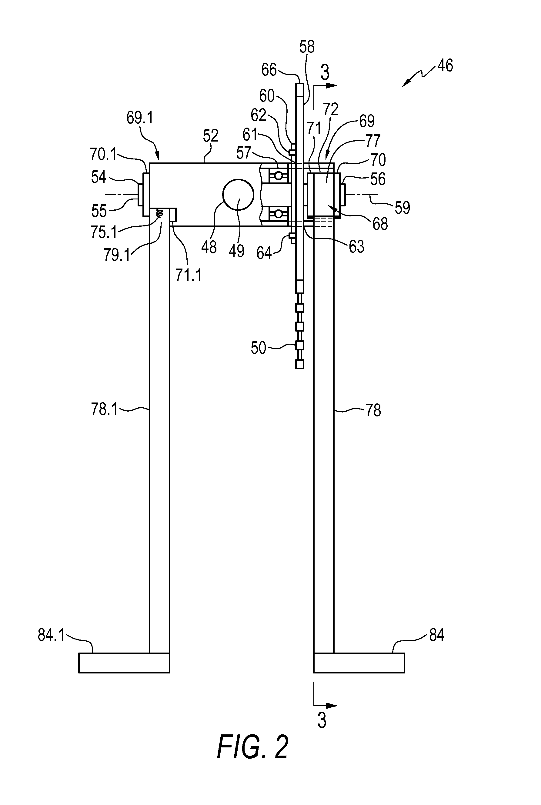 Bicycle propulsion assembly having elongate members