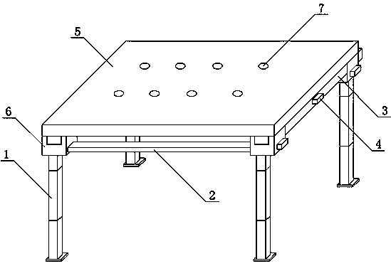 Detachable steel-structure platform