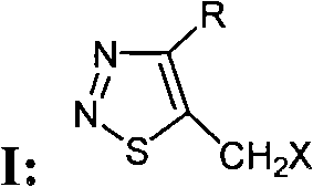 5-halogenated methyl-1,2,3-thiadiazole compound and preparation method and use thereof