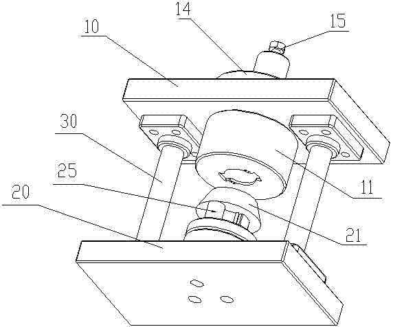 Top punching die for lamp shade