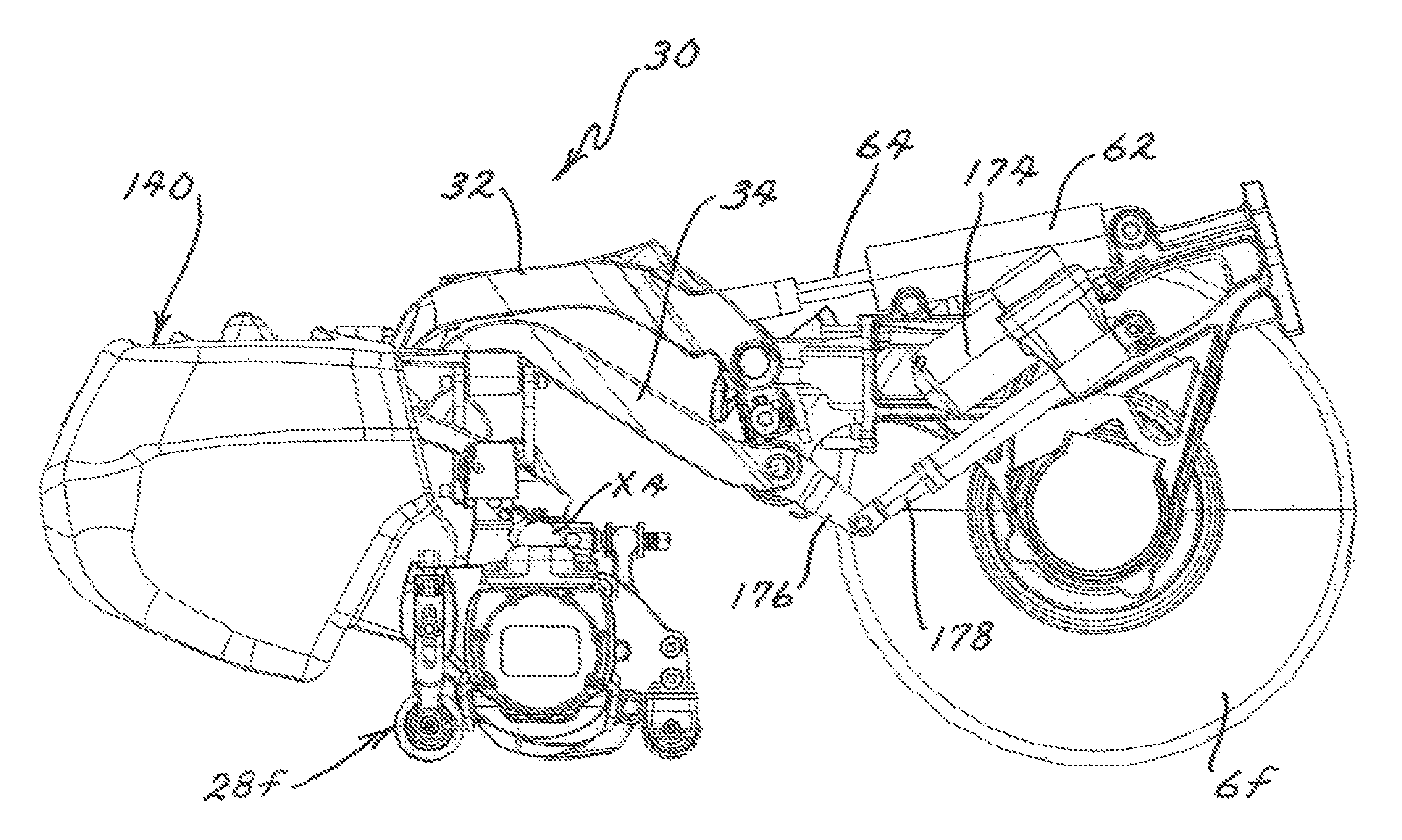 Reel mower with cutting units suspended by double A arm suspensions