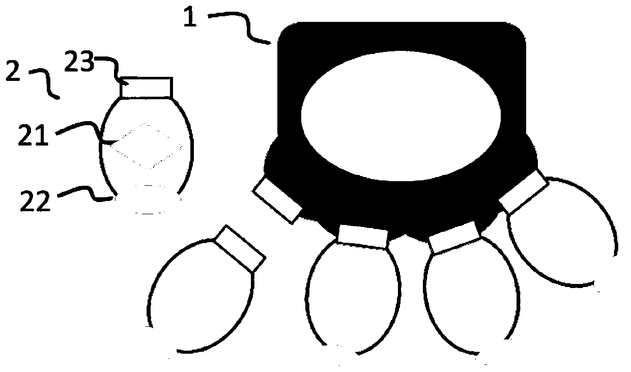 Pluggable multifunctional cosmetic device and working method