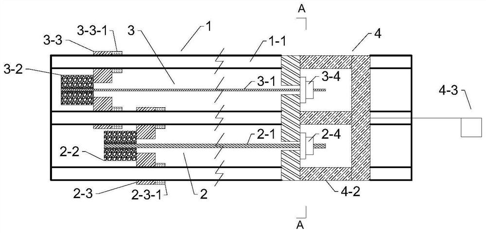 Anchor rod cable system cooperative bearing performance testing device and method