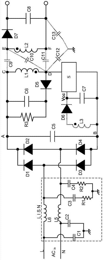 Switching power supply, flyback converter and transformer