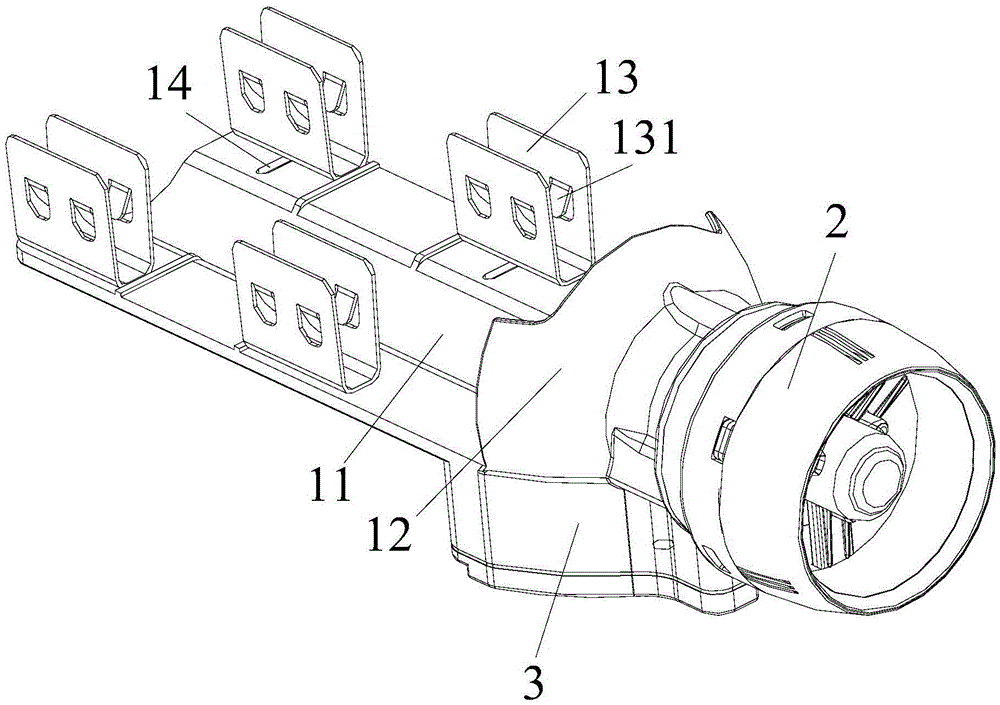 Device for achieving continuous power supply of instruments in rotating device operation field