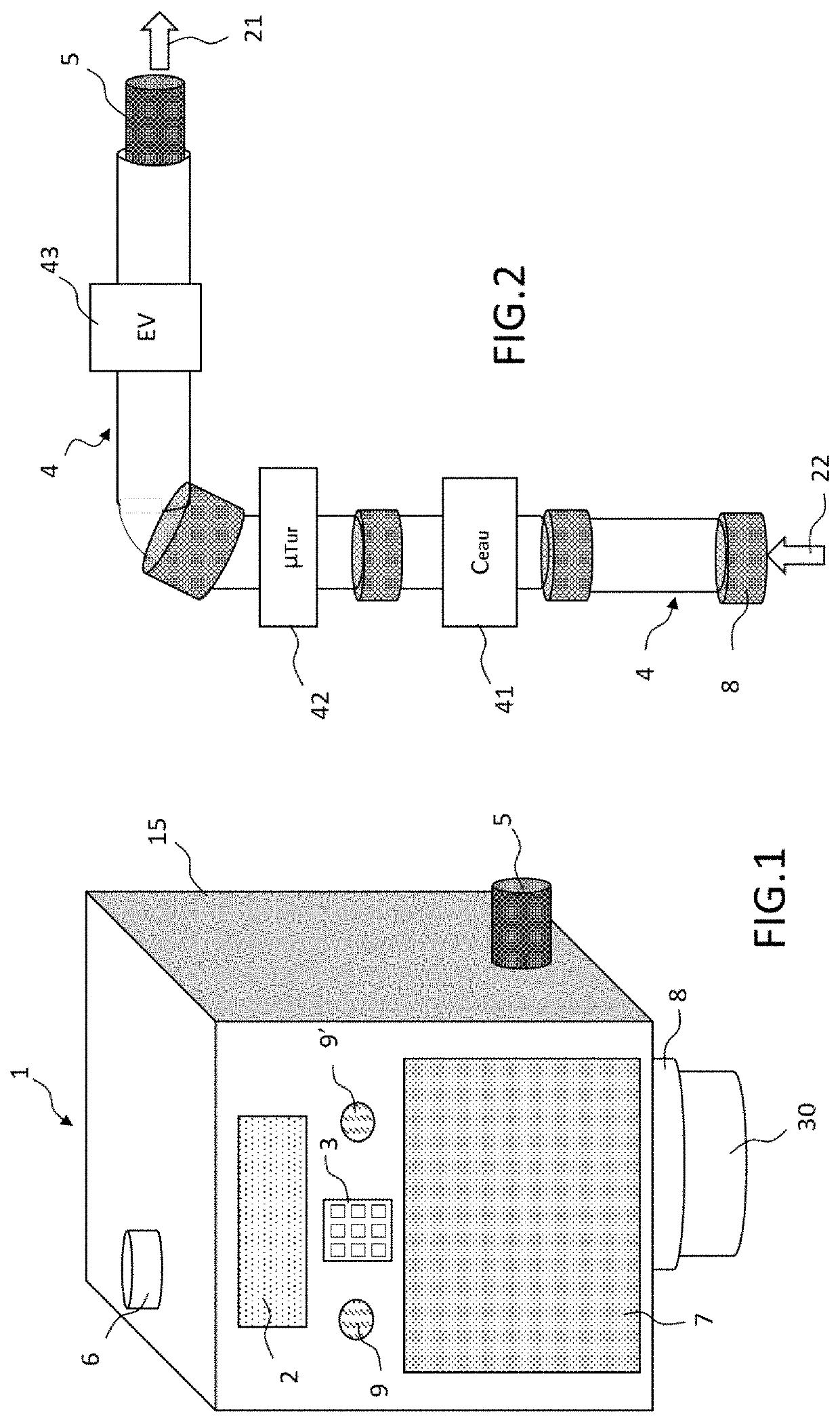 Method for activating a service, method for activating a fire hydrant, associated device and system