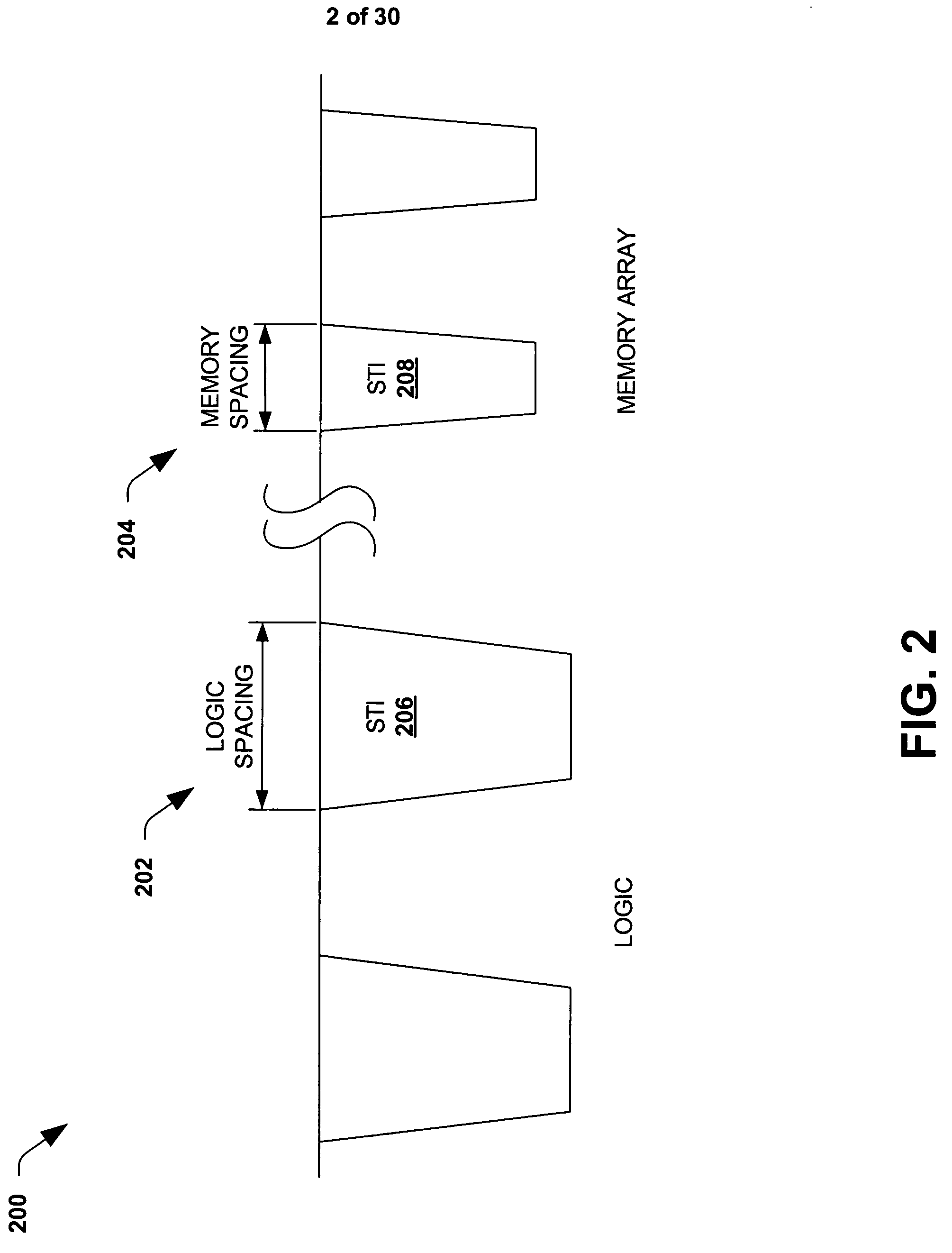 Application of different isolation schemes for logic and embedded memory