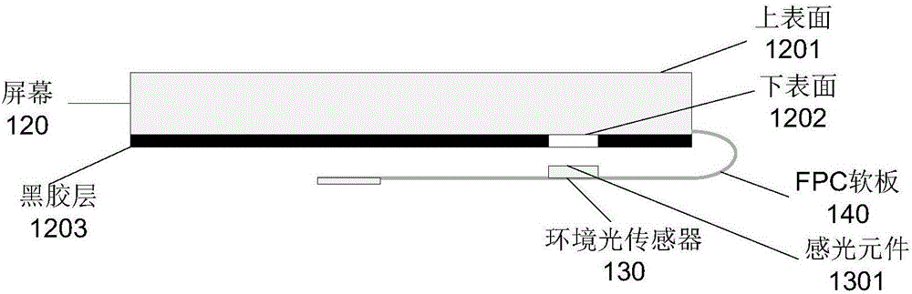 Terminal and method for detecting ambient brightness