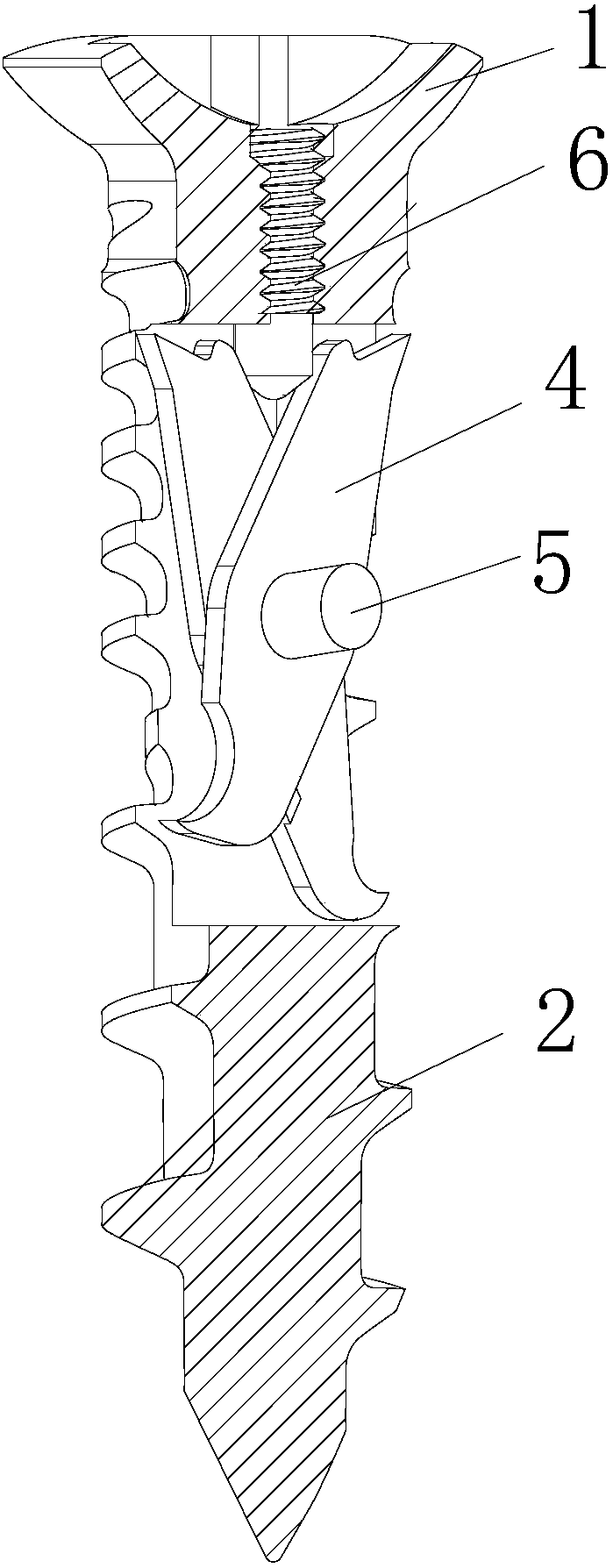 Hook type orthopedic bolt