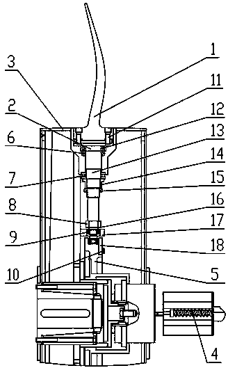 Device for adjusting moving blades of axial flow fan