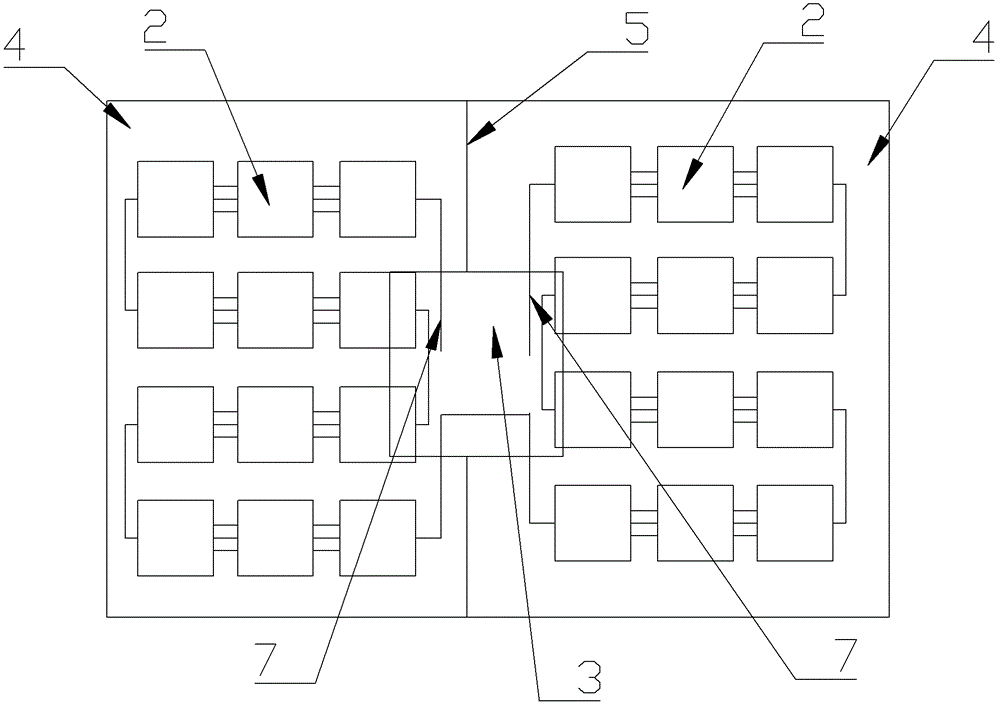 Double-glass photovoltaic module with back glass being separated