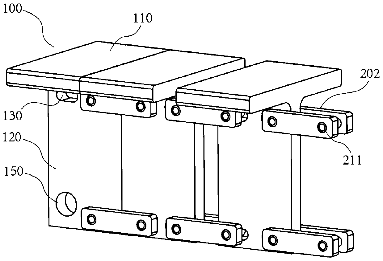 Track system for coal mine robot and omnidirectional deformation connecting structure of track system