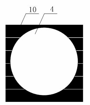 Automatic tape-laying forming method for composite material with hollowed-out structure