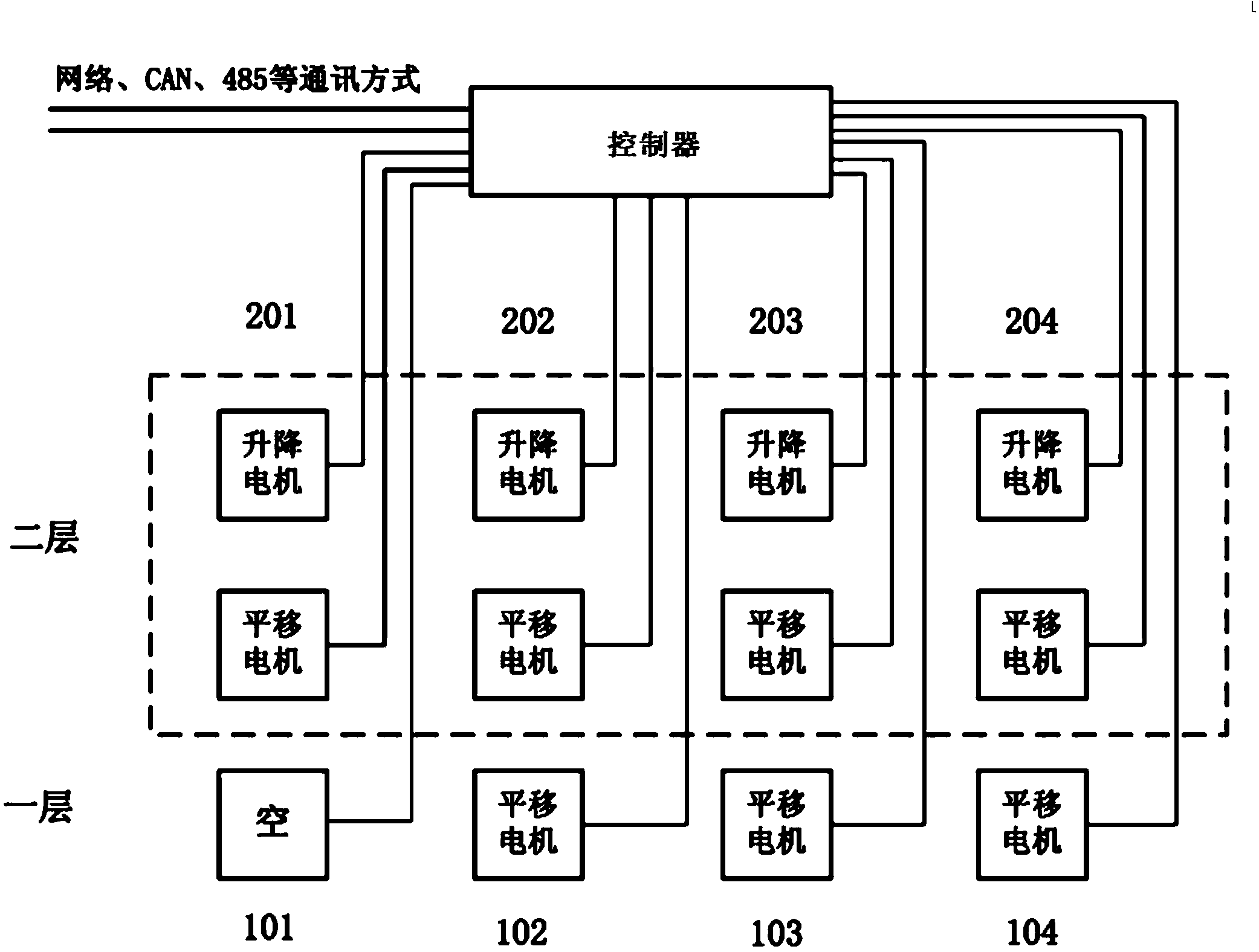Intelligent control system and method based on combination of mechanical three-dimensional parking lot and AGV