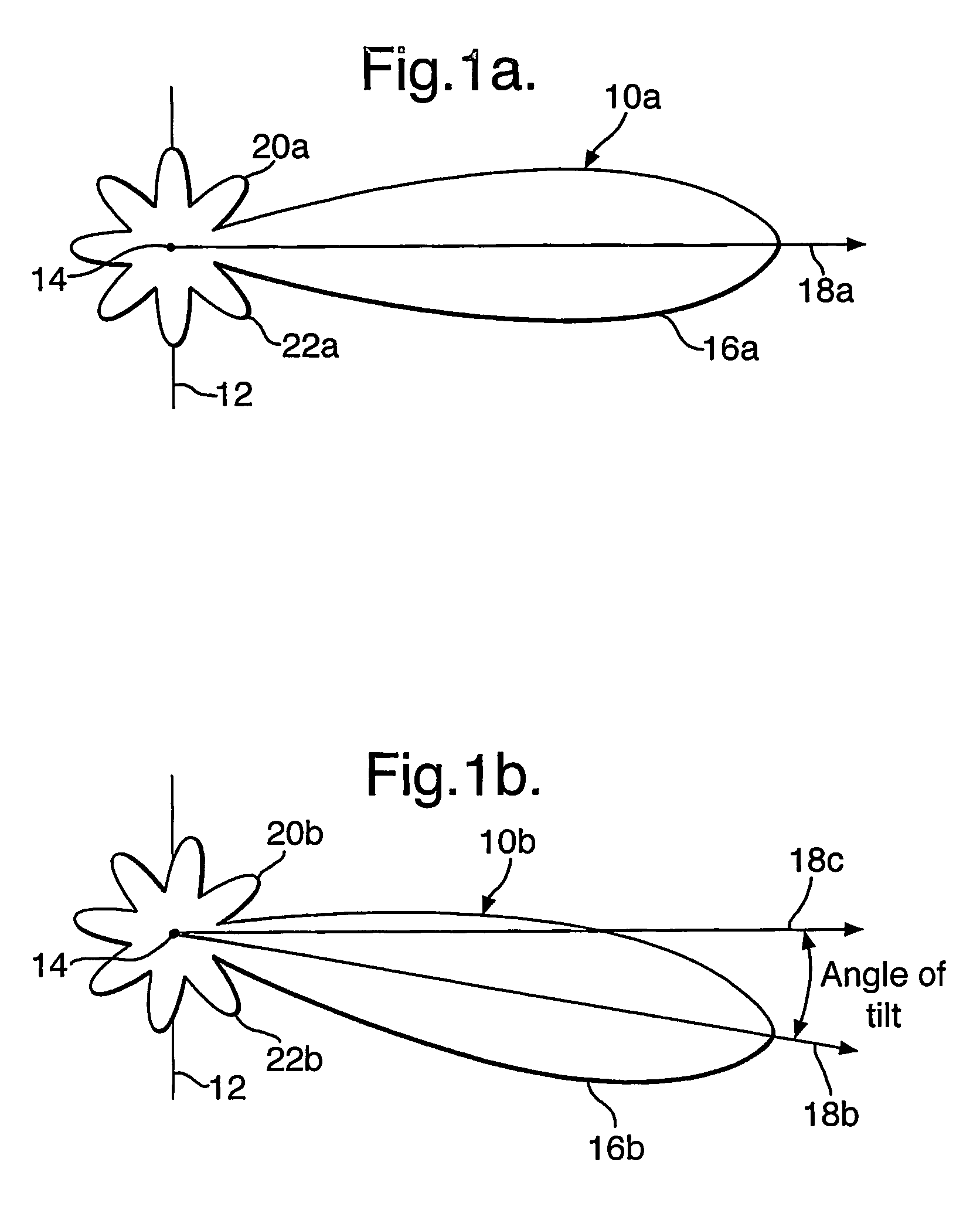 Phased array antenna system with adjustable electrical tilt