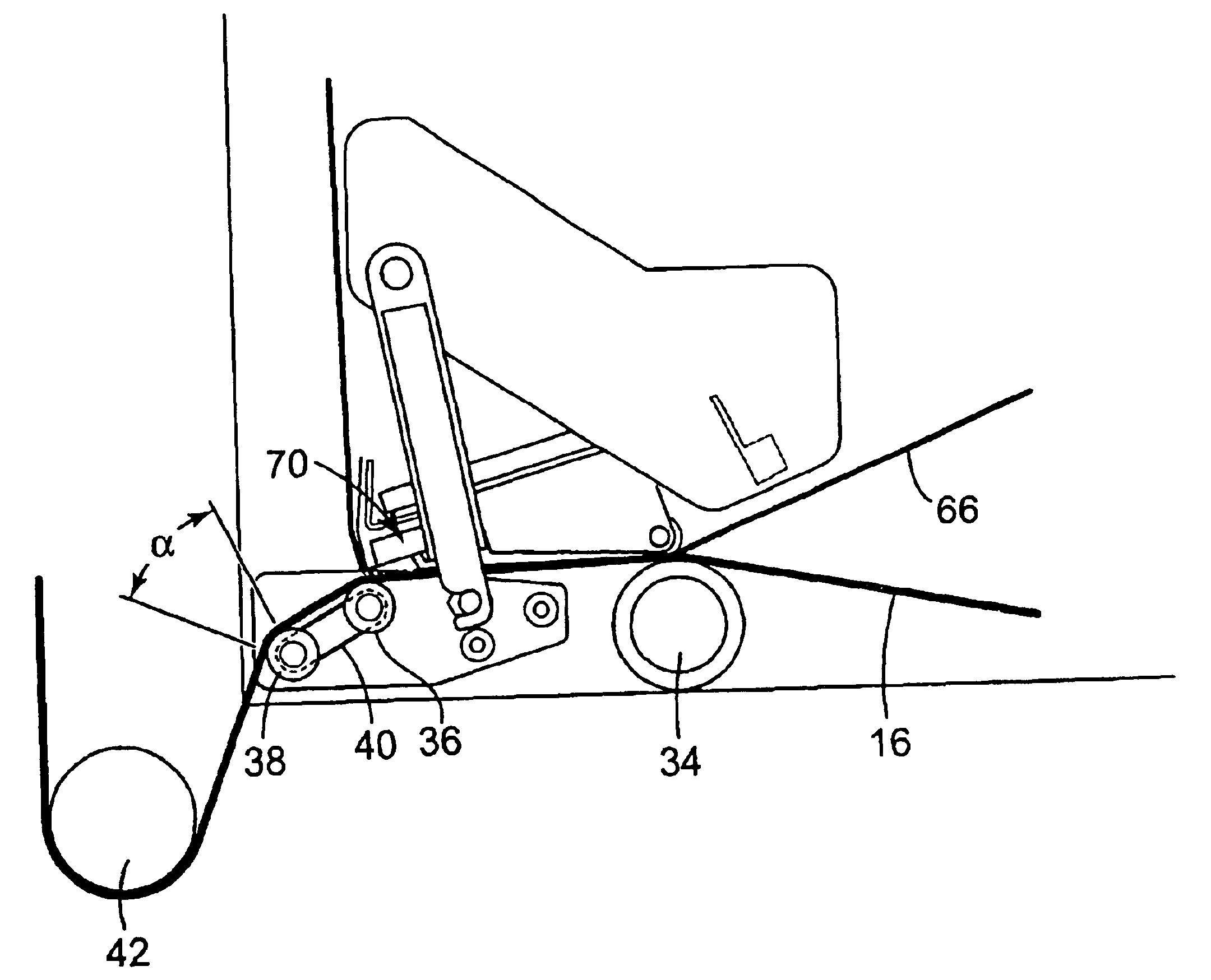 Apparatus and method for handling linerless label tape