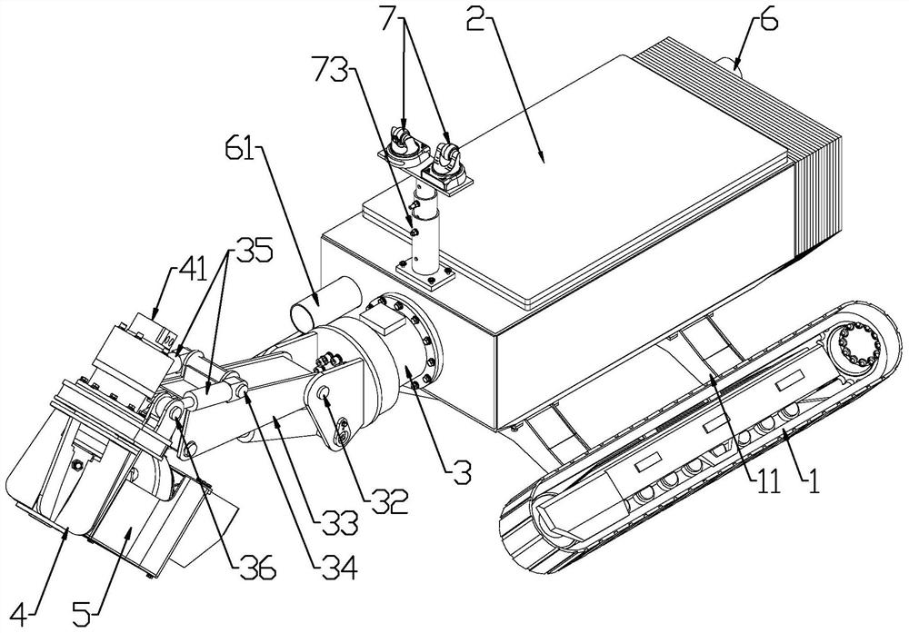 Convenient pipe dredging robot