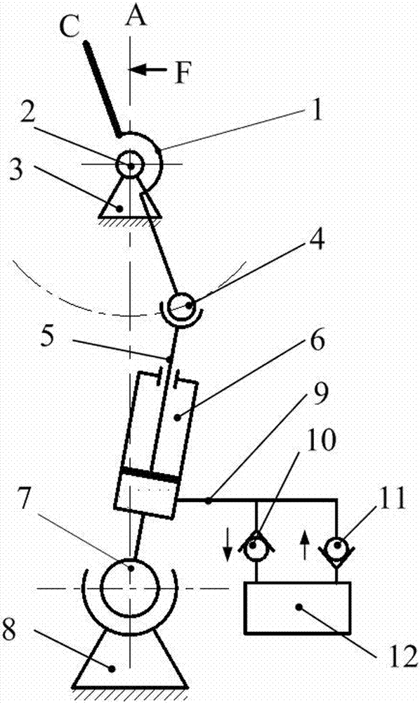 Hydraulic energy conversion device for blade-free wind machine