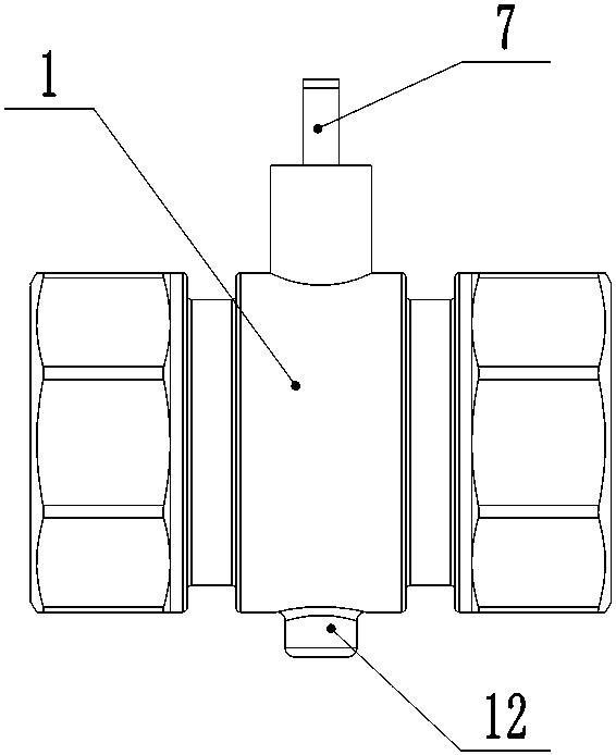 Small Caliber Integrated Butterfly Valve Structure And Assembling