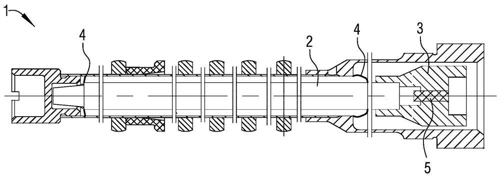 Device for machining thin-wall blind hole slender shaft