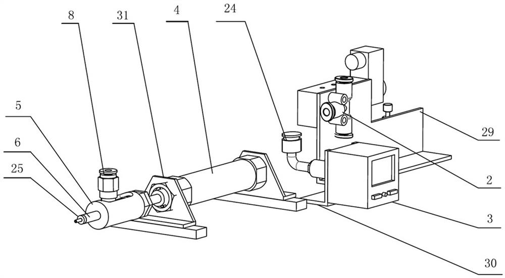 Connecting pipe air tightness detection device
