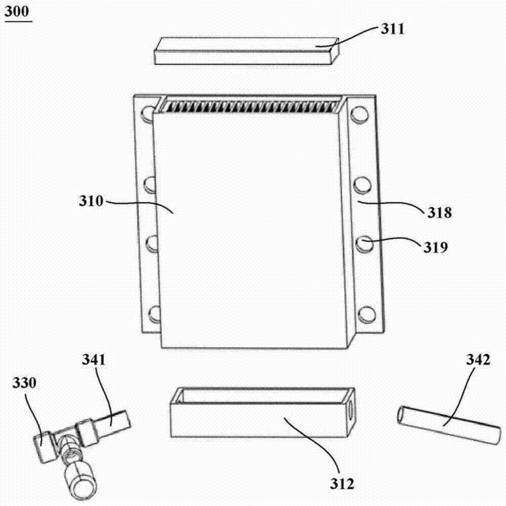 Heat exchange device and semiconductor refrigerator with heat exchange device