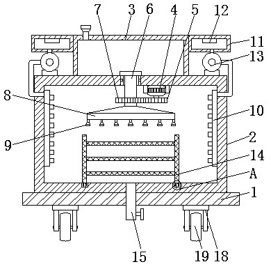 Medical apparatus and instrument disinfection device