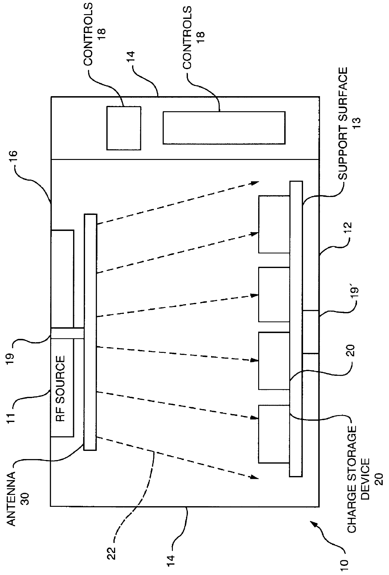 Method and apparatus for wireless powering and recharging