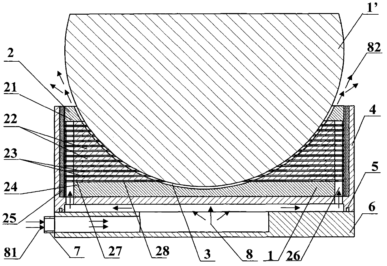 Slit type air floating ball bearing