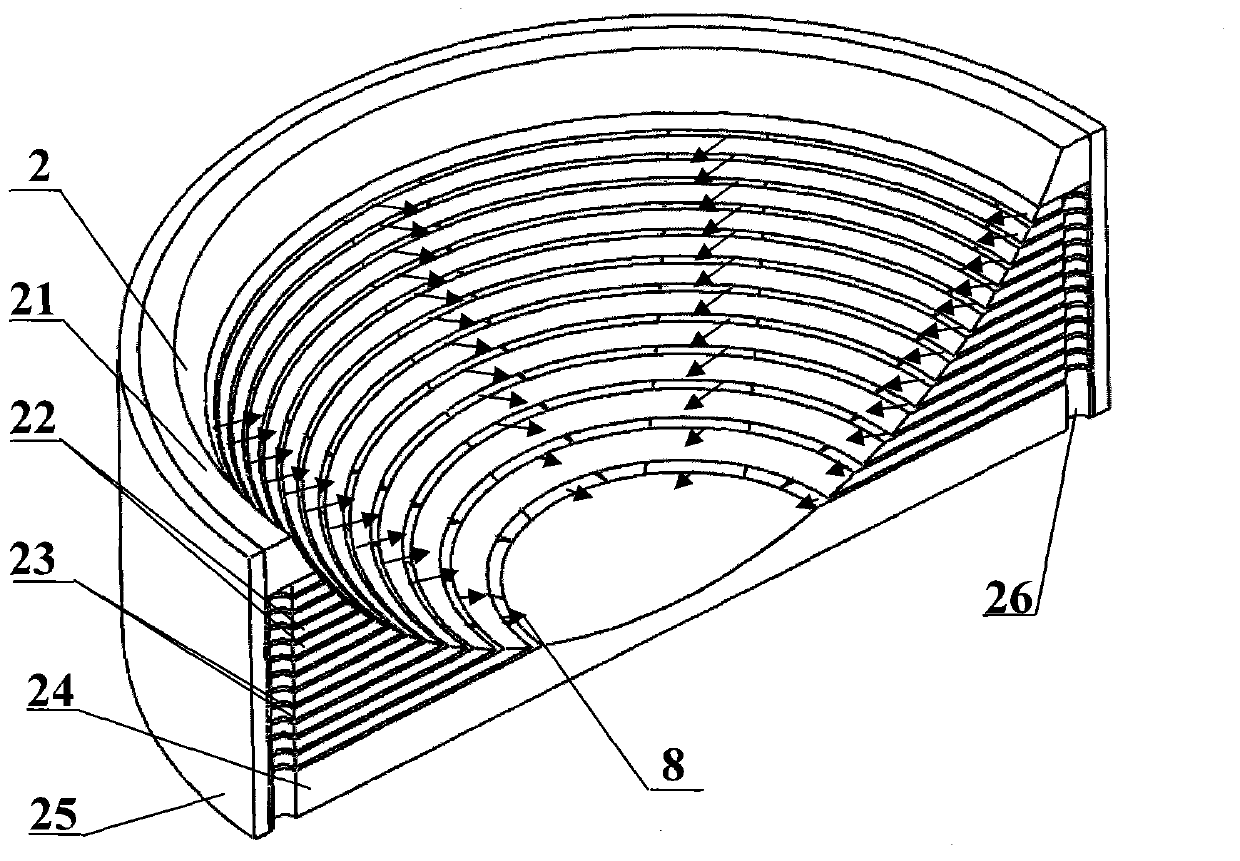 Slit type air floating ball bearing