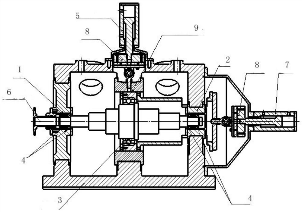 A spindle bearing impact test bench