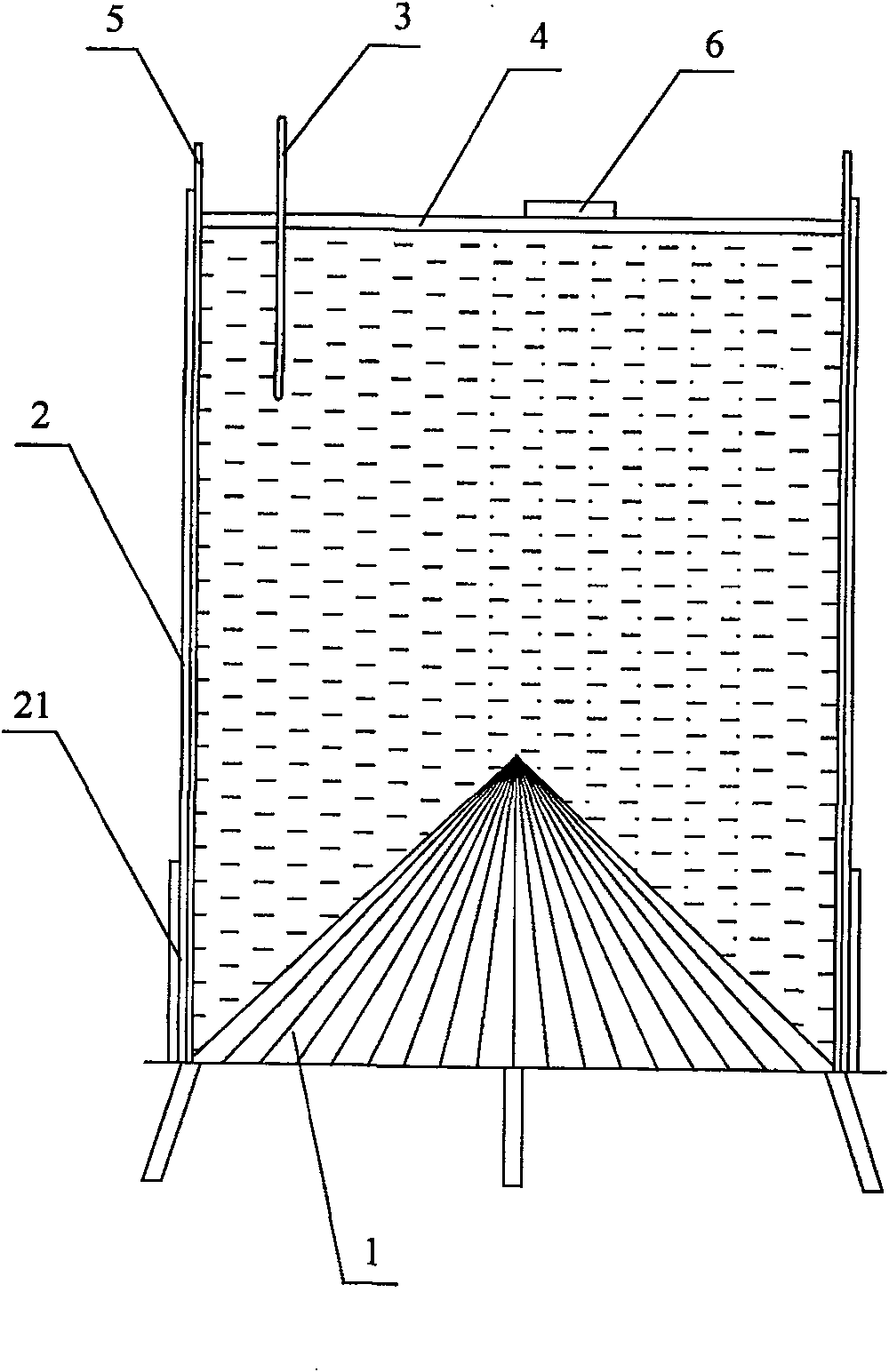 Fermentor for applying CO2 fertilizer in greenhouse