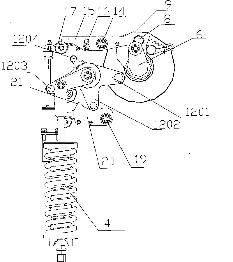 Spring operation mechanism used for high-voltage switch