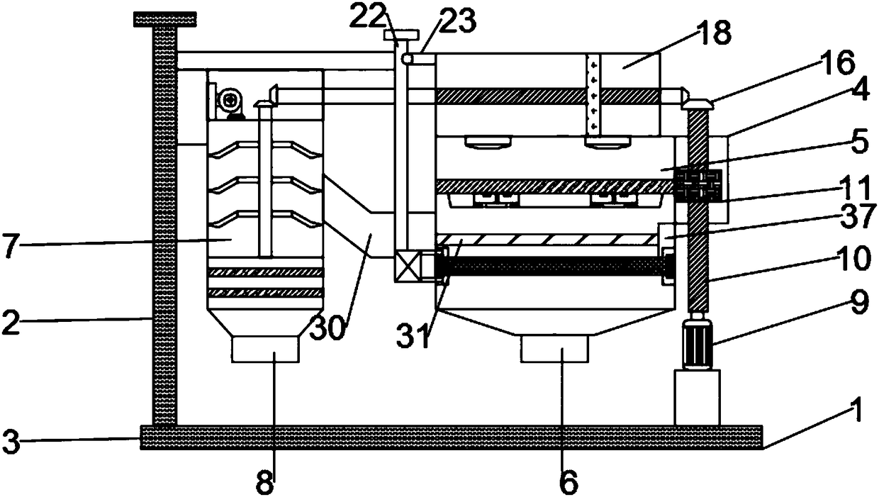 Medical waste treatment device having good pulverizing effect and high safety