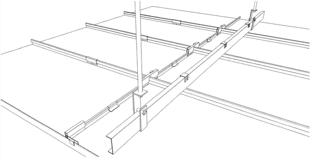 Ceiling board damping structure