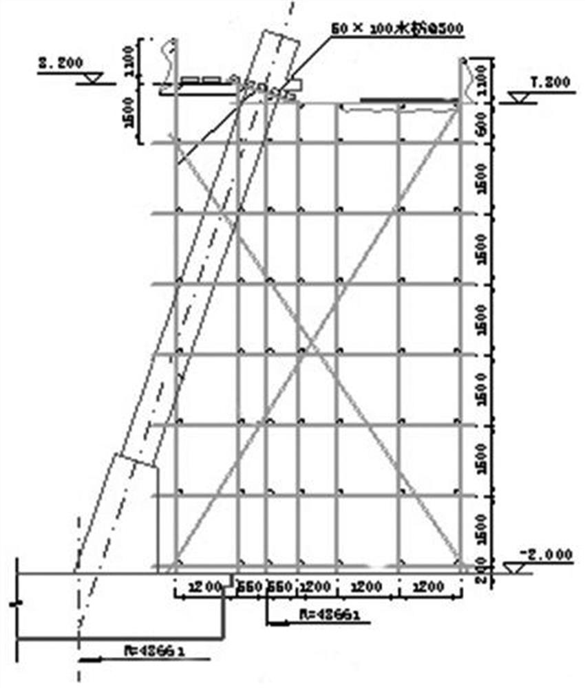 Construction method for pouring circular herringbone column of cooling tower in segmented mode